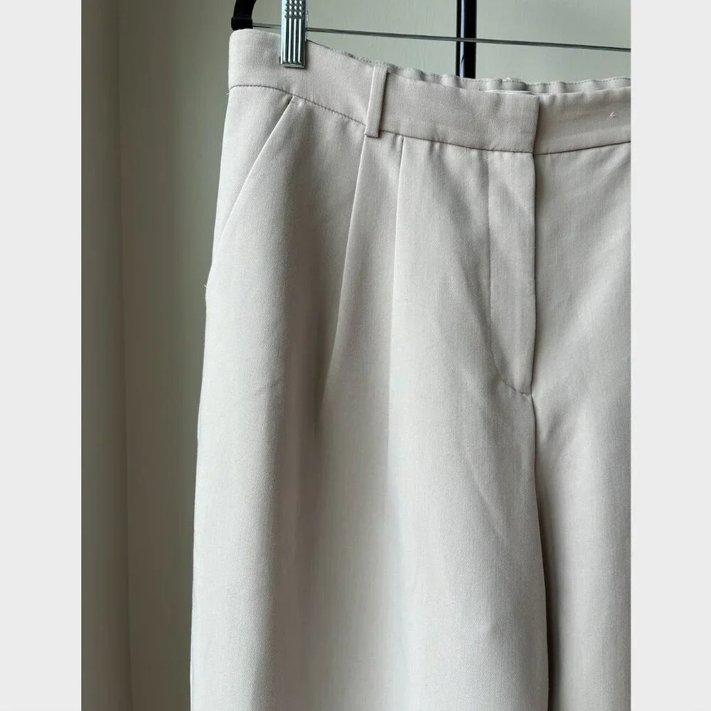 Abercrombie & Fitch Cream Sloan Curve Love Pants - Size 33/16 - Picture 4 of 11